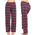 Womens Flannel Pajama Pants, Long Novelty Cotton Pj Bottoms