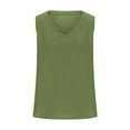 thumbnail image 3 of SHITINN Active Top Set Women Athletic Women Women's Linen Tank Top Casual V Neck Solid Color Sleeveless Summer Basic Camisole, 3 of 6