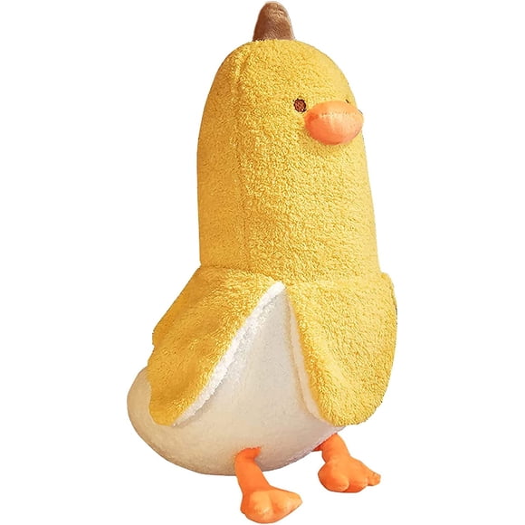 Peluche Canard Banane PEACHCAT Jouet en Peluche Mignon Oreiller en Peluche Canard Animal en Peluche pour Filles et Garçons Jaune 19,7 Pouces