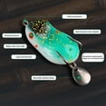 thumbnail image 4 of Frog Fishing Lure 4cm/5cm Floating Bionic Rabbit-shaped Frog Bait With Blade Fishing Tackle For Freshwater Seawater, 4 of 9