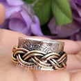 thumbnail image 2 of Stress-Relieving 925 Sterling Silver Spinner Ring - Artisan Meditation Jewelry, Ideal Gift for Mindfulness Enthusiasts, Relaxation Jewelry, 2 of 7