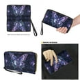 thumbnail image 4 of LedBack Butterfly Print Handbag and Wallet Set for Women Leather Purses Top Handle Handbags with Matching Purse 2 Pcs Womens Wallet and Purse Set, Purple, 4 of 4
