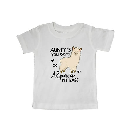 

Inktastic Aunty s You Say Alpaca My Bags Gift Baby Boy or Baby Girl T-Shirt