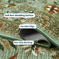 thumbnail image 4 of Memoryfield 9' x 12' Floral Area Rugs Washable Rug, Low Pile Non Slip Carpet, Stain-Resistant Floor Mat for Living Room Bedroom Home Office, Light Green, 4 of 8
