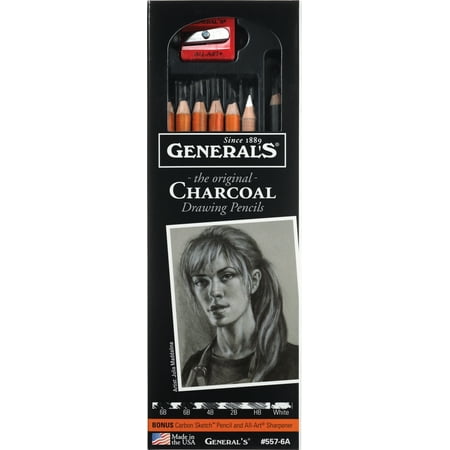 Pencil Charcoal Drawings - General's Charcoal Drawing Pencil Set