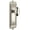 Polished Nickel, variant on Grandeur 815048 Windsor Solid Brass Rose Privacy Door Knob Set - Grey