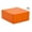 Orange, variant on Red Shipping Boxes 7.5x7.5x3.25 Inch, Pack of 10 - Small Matte Corrugated Mailer Boxes, Decorative Packaging, Reversible Gift Boxes