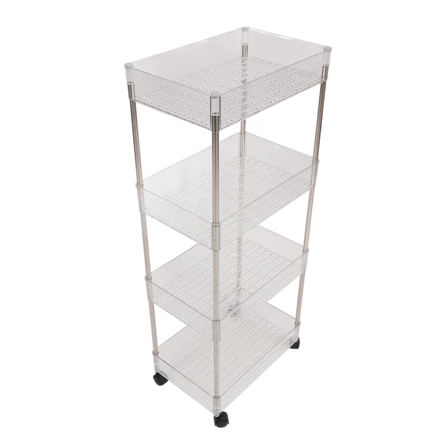 Carro Para Cambiar Pañales Para Bebés, Carrito De Almacenamiento Para Artículos Esenciales Para Recién Nacidos, Fácil Instalación, Rectangular, Plástico PET Resistente A La