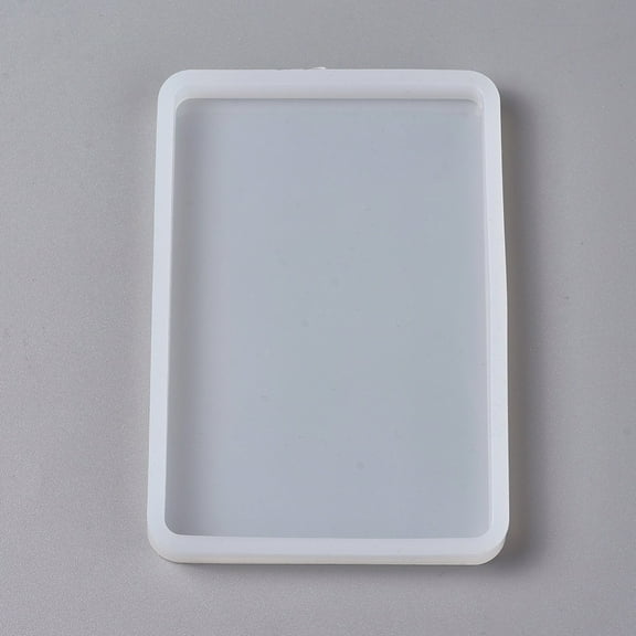 1 pc DIY Silicone Molds Resin Casting Molds Clay Craft Mold Tools Rectangle White 126x86x10mm