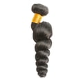 thumbnail image 2 of Wig Hair Bundles Brazilian Hair Weave - 24in Natural Black Wavy Hair, Soft and Realistic, Dyeable, Elegant Look, Full Hair Extensions, Women, Fashion Styling, Party and Daily Use Makeup Organizers, 2 of 4