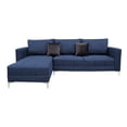 thumbnail image 1 of Sala Esquinera El Bazar Store Interlaken Azul marino 280X180 cm Tela Lino nacional Modular, 1 of 7