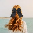 thumbnail image 2 of Motique Accessories Jumbo Hair Bow Clip with Tails (Black), 2 of 4