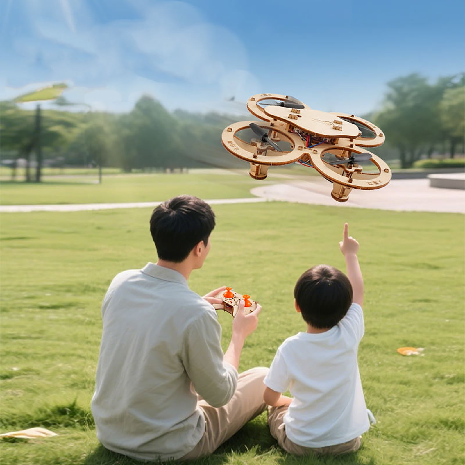 Diy Mini Wooden RC Quadcopter Building Kits for Kids or Beginner,School Educational Science Kits Remote Control for Boys and Girls and Teens(Ages 5-7, 5-9, 8-12, 10+)