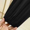 thumbnail image 3 of Bixock Women Pajamas Set Loungewear Sleepwear 2 Piece Pjs Short Sleeve Crew Neck Top Elastic Waist Jogger Pant Loose Stretch Light Summer Casual Indoor Women Clothings, 3 of 4