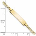thumbnail image 3 of 10K Yellow Gold Flat Anchor Link Id Bracelet (7 X 4.07) Made In United States 10lid71-7, 3 of 5