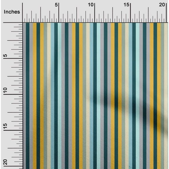oneOone Cotton Poplin Fabric Roman Stripe Printed Craft Fabric BTY 42 Inch Wide
