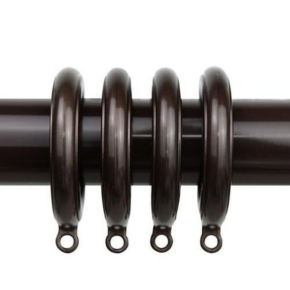 InStyleDesign  10 Decorative Curtain Eyelet Rings 1-3/4 inch - n/a Black Black Finish