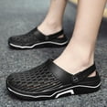 thumbnail image 2 of HNMKIU Outdoor Slippers for Men for Indoor Home Use with Closed Toe on Design EVA Beach Sandals for Summer Relaxation Comfortable Mens Shoes 02_Black,41, 2 of 9