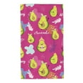 thumbnail image 1 of Fotbe Pink Green Avocado Toalla Premium con Patrón, Toalla de Microfibra de Secado Rápido, Ligera y Altamente Absorbente (27.5x16in), Ideal para Uso Diario, 1 of 6