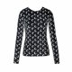 thumbnail image 1 of Camisa Elástica Estampado Marine Serre Camisa/Corta New Crescent Manga Luna Completo Joven-negro-L Bolígrafo Bolígrafo Bolígrafo de papelería, 1 of 1