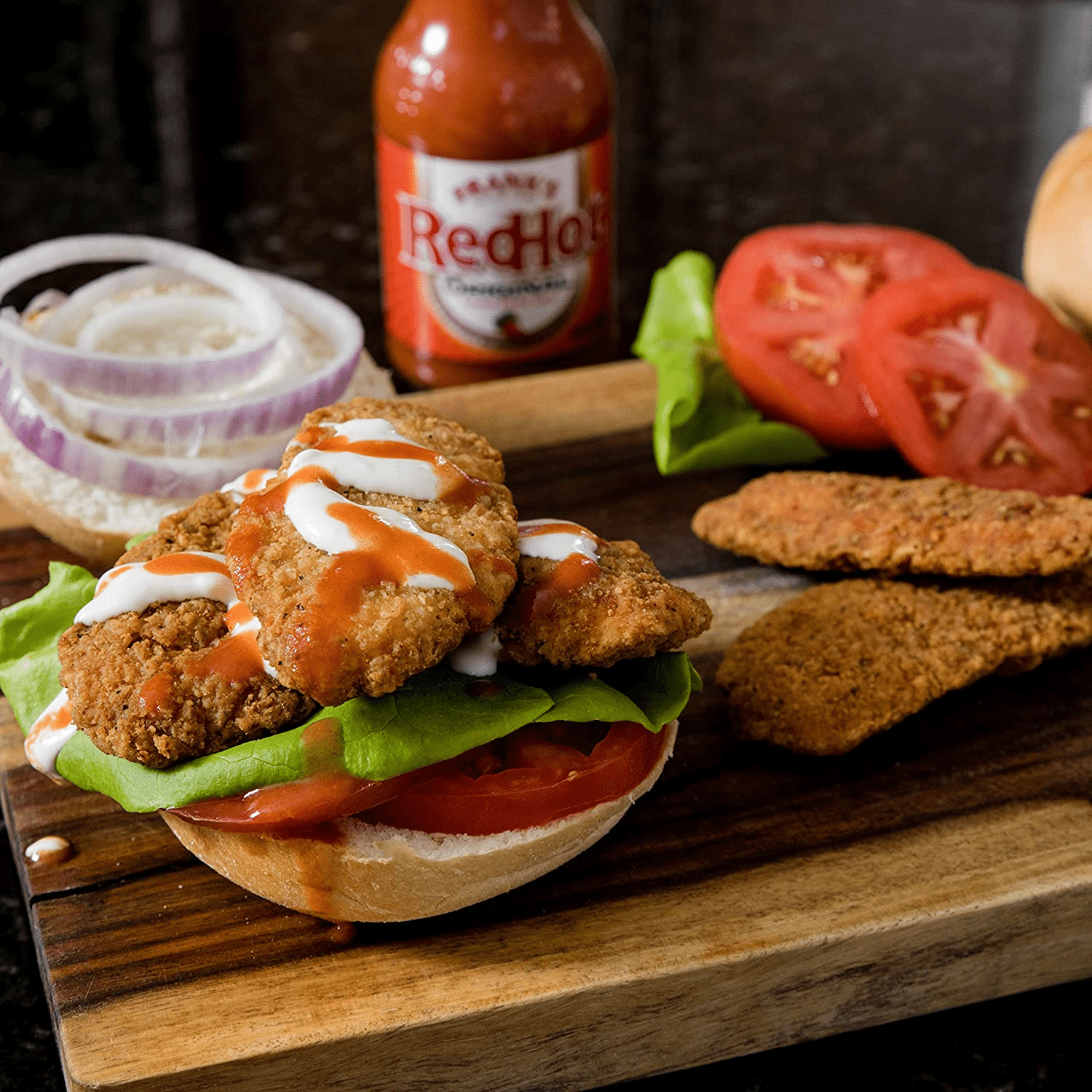 Franks RedHot Original Cayenne Pepper Hot Sauce Condiment with Blend of Flavor and Heat No Calories Fat or Preservatives Great Seasoning for Buffalo Wings Dipping Sauce and Marinade 25 fl oz.Pack of 2