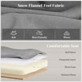 thumbnail image 4 of HOMCOM 50" Storage Ottoman, Bedroom Bench with Wood Legs Light Grey, 4 of 8