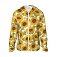 thumbnail image 1 of Fotbe Sunflowers Chaqueta con Protección Solar UPF 50+ para Hombre y Mujer, Camisa con Capucha y Bolsillos-3X-Large, 1 of 7