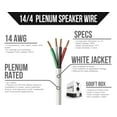 thumbnail image 2 of Voltive 14/4 Speaker Wire - CL3P - Plenum - OFC - 500FT - White, 2 of 6