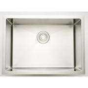 27-in. W CSA Approved Chrome Laundry Sink With Stainless Steel Finish And 16 Gauge