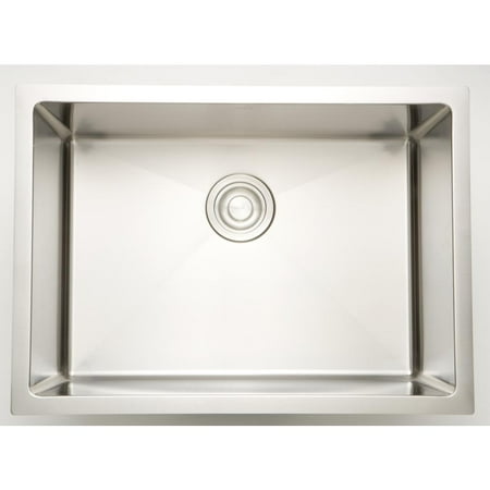 27-in. W CSA Approved Chrome Laundry Sink With Stainless Steel Finish And 16 Gauge