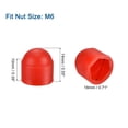 thumbnail image 2 of Uxcell 150 Pack Couvercle d'Écrou Hexagonal, M6 Capuchon de Protection en Plastique pour Écrou Hexagonal pour Vis, Boulons, 2 of 6