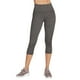 thumbnail image 1 of Legging Skechers Go Walk de cintura alta a media pantorrilla para mujer, grises, 1 of 4