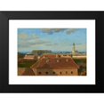 thumbnail image 2 of Johann Peter Krafft 24x18 Black Modern Framed Museum Art Print Titled - View Over the Schanzel to the Augarten (1812), 2 of 5