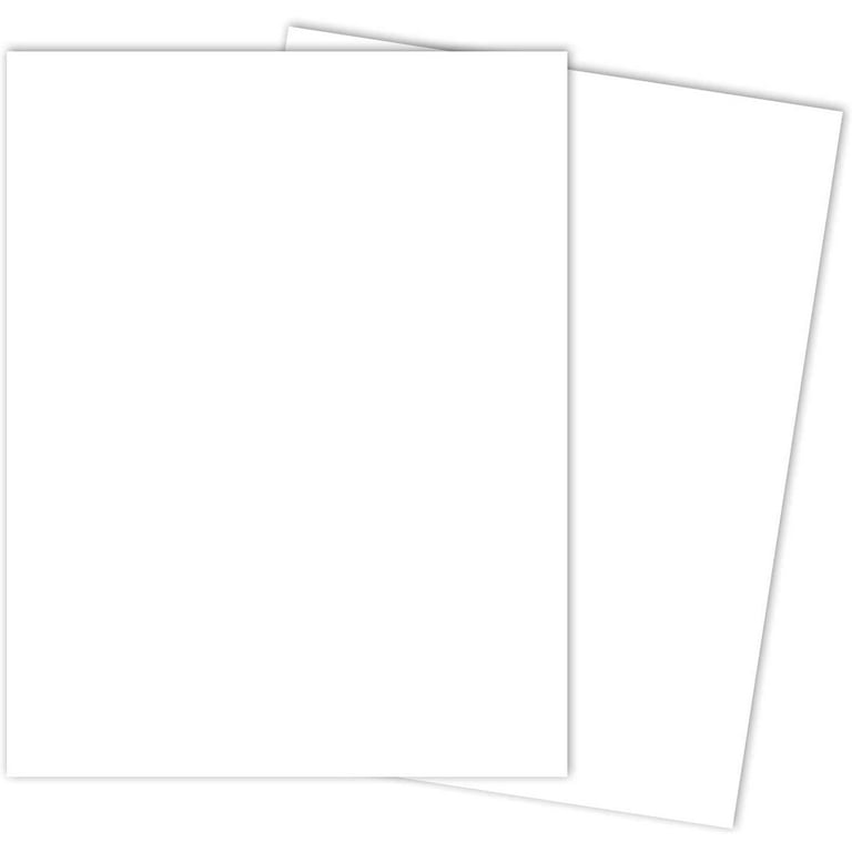 White Card Stock Paper | 8.5 x 11 Inch Thick Heavy Weight Smooth Cardstock  | 50 Sheets Per Pack | 100lb Cover (275 gsm)