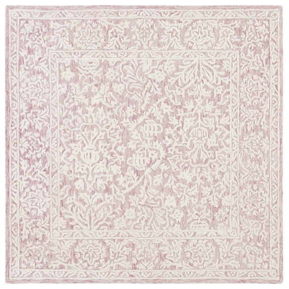 SAFAVIEH Metro Amias Medallion Area Rug, Pink/Ivory, 6' x 6' Square