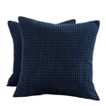 thumbnail image 1 of Soft Corduroy Corn Kernel Pillowcase 20*20 Inches Smoky Blue, 1 of 5