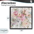 thumbnail image 4 of Stupell Industries Farmhouse Romantic Pastel Petals Black Floating Frame Canvas Art, 25 x 25, by Carol Robinson, 4 of 8