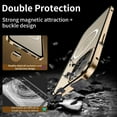 thumbnail image 6 of Feishell for iPhone 14 Pro 6.1 inch Clear Slim Case,Luxury Plating Frame Strong Magnetic Support Wireless Charging Shockproof All-Inclusive Lens Protector Back Cover.For iPhone 14 Pro,Gold, 6 of 7