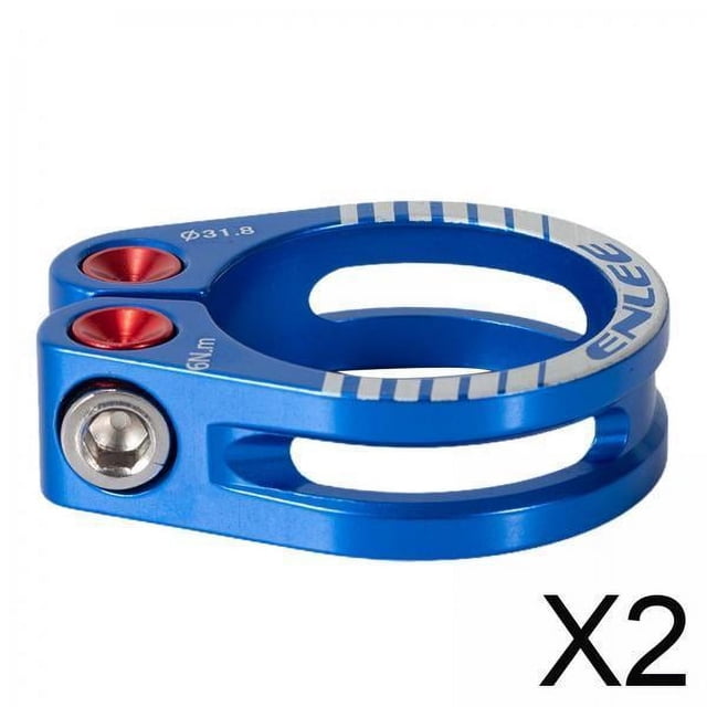 2xBike Tija De Sillín Abrazadera Adaptador De Asiento Para Ciclismo Bicicletas Casuales Bicicletas Plegables Azul 31,8 Mm