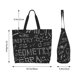 thumbnail image 5 of Balery Black Scientific Bolsa Tote Estilo Estético con Cremalleras, Bolsa de Hombro, Bolsa de Compras Grande y Plegable, 5 of 8