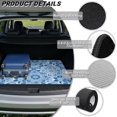 thumbnail image 6 of Yspwyqan Car Trunk Mat for SUV, All Season Cargo Liner, Blue Boho Mandala Gripped Backing Wipeable Rear, Stylish Auto Interior Accessory Fits Most Sedans SUVs Wagons, 6 of 7