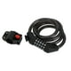 thumbnail image 1 of Candado de bicicleta ajustable Unique Bargains, candado de cadena de bicicleta, candado de cable de bicicleta reiniciable de 5 dígitos, aleación de zinc, ABS, 133 cm, negro, 1 pieza, 1 of 6