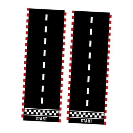 2 Sets Racetrack Floor Running Mat Party Prop Polyester Tear Resistant Perfect for Sports Gatherings and Events