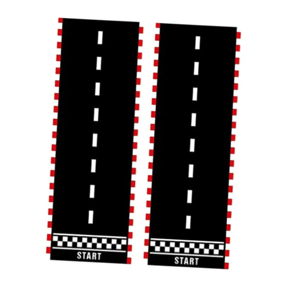 2 Sets Racetrack Floor Running Mat Party Prop Polyester Tear Resistant Perfect for Sports Gatherings and Events
