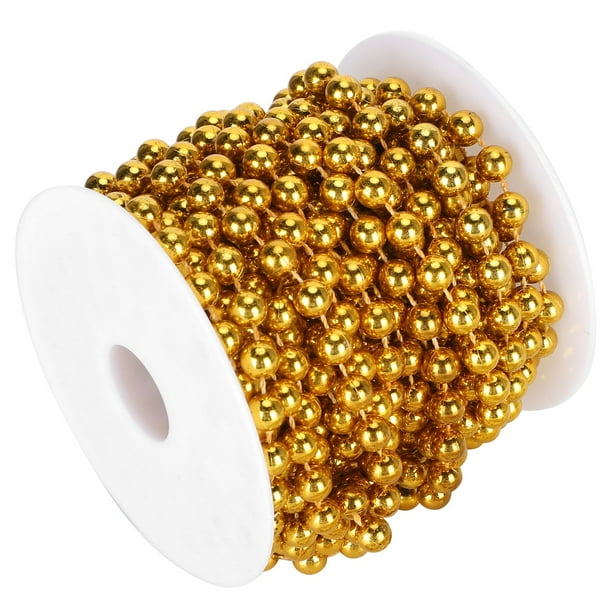 Guirnalda De Cuentas De Plástico, Cuerda Decorativa Para Bodas, Fiestas, Navidad, Manualidades Para El Hogar, Con Cuentas De 8 Mm De Longitud De 10 M
