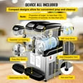 thumbnail image 6 of VEVOR 110V Slushy Machine 20L Double Bowl Margarita Frozen Drink Maker 900W Automatic Clean Day and Night Modes for Supermarkets Cafes Restaurants, 6 of 9