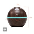thumbnail image 3 of Difusor Humidificador Usb Luces Clores Aromaterapia chocolate Big Room 035A, 3 of 7