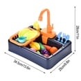thumbnail image 3 of PVCS 19PCS Kitchen Sink Toys with Running Water Educational Gifts for Girls Boys Gift for Kids, 3 of 5
