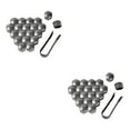 thumbnail image 4 of Justharion 20 Pieces Car Wheel Nut Caps Auto Hub Screw Cover Replacement Automobile Gray 21mm 2Set, 4 of 6