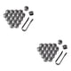 thumbnail image 3 of Sidaley Paquete de 20 tapas de tuercas de rueda de coche, cubierta de cabeza de tornillo de cubo de coche universal, llantas de neumático de Type2 NO2, 3 of 6